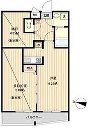アーバハイツ扇大橋 2LDKの間取図画像