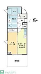 大田区池上7丁目マンション 1DKの間取図画像
