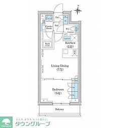 スタイリオ池上SOUTH 1LDKの間取図画像
