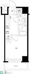 ルーブル高津 1Kの間取図画像