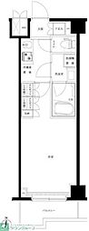 ルーブル川崎中丸子参番館 1Kの間取図画像