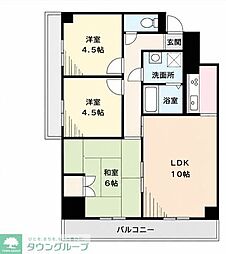 ラ・プリメーラ 3LDKの間取図画像