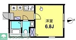 FieldLagoon下小田中 1Kの間取図画像