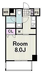 レジディア新横浜 1Kの間取図画像