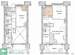 ブランシエスタ新丸子リバーフロント 2LDKの間取図画像