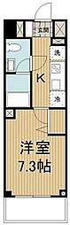 プラウドフラット鶴見1 1Kの間取図画像