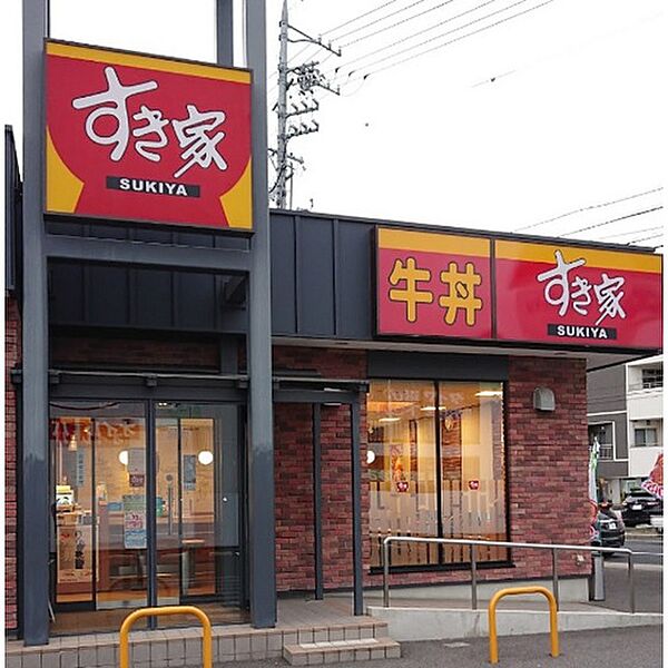 画像19:飲食店「すき家18号上田材木店まで487ｍ」