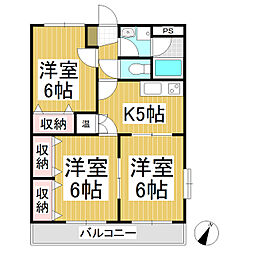 間取図画像 3K