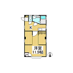 ハイツノア 1SKの間取図画像