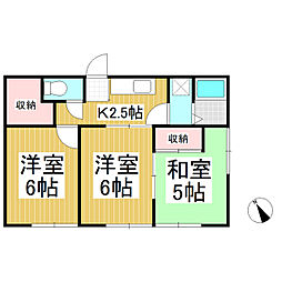 ロイヤルハイツ蒼久保A 3Kの間取図画像