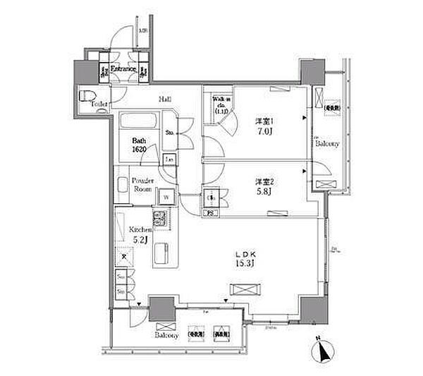 同じ建物の物件間取り写真 - ID:213098720194