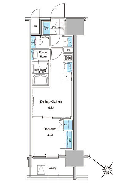 同じ建物の物件間取り写真 - ID:213100518623