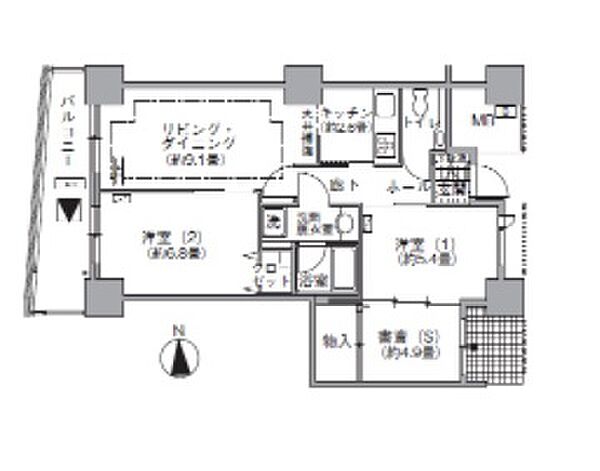 同じ建物の物件間取り写真 - ID:213103602977