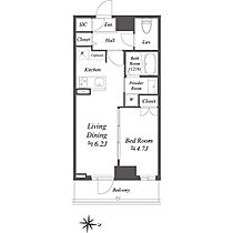 アルファプライム東陽町 807 ｜ 東京都江東区塩浜２丁目25-14（賃貸マンション1LDK・8階・35.26㎡） その2