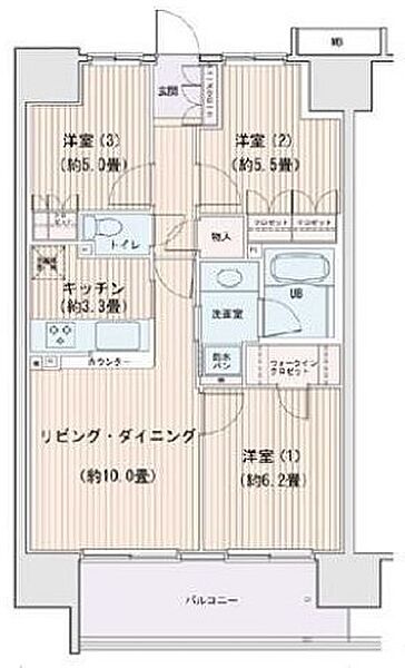 同じ建物の物件間取り写真 - ID:213106383386