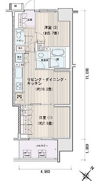 同じ建物の物件間取り写真 - ID:213110241241