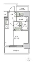 ルブリカント　アラカワ　ベース 801 ｜ 東京都江東区東砂７丁目11-16（賃貸マンション1R・8階・25.19㎡） その2