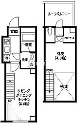 ファインステージ銀座イースト 5階2Kの間取り