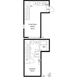 アラート銀座イーストaLATO GINZA EAST 1階1LDKの間取り