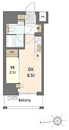 フレンシア御徒町 4階1DKの間取り