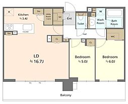 間取図画像 1LDK