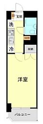 カーサ蔵前 1Kの間取図画像