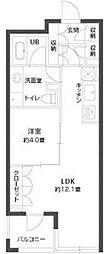 ParkCube銀座EAST 1LDKの間取図画像