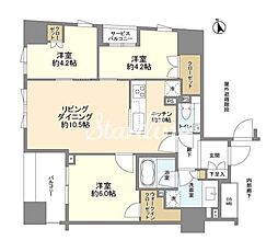 ブランズ明石町 3LDKの間取図画像
