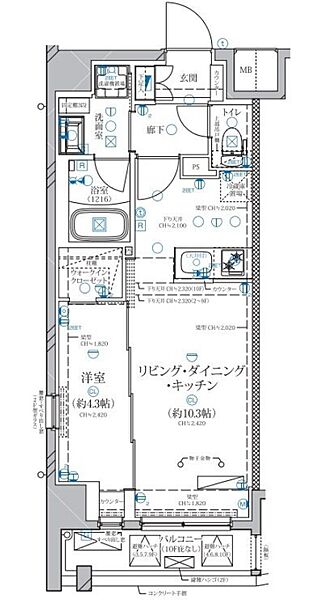 同じ建物の物件間取り写真 - ID:213101953307