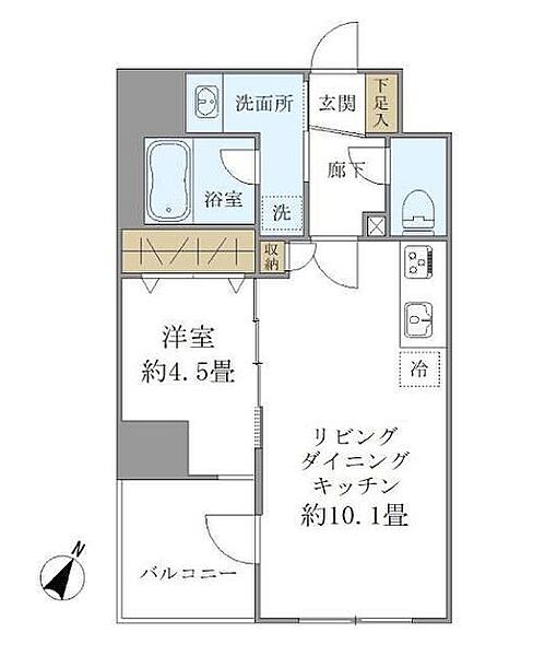 同じ建物の物件間取り写真 - ID:213104397204