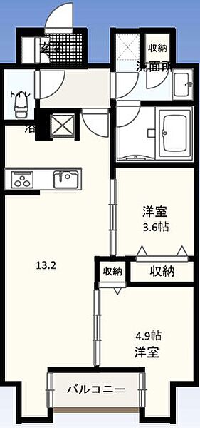 同じ建物の物件間取り写真 - ID:213106840626