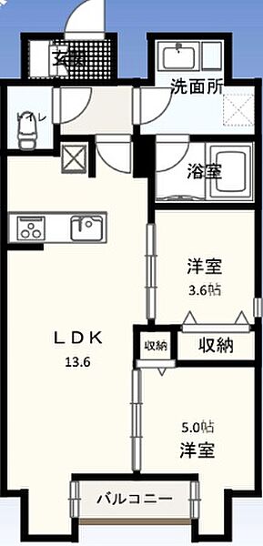 同じ建物の物件間取り写真 - ID:213106840766