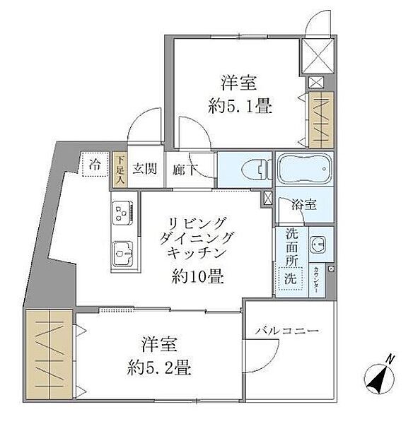 同じ建物の物件間取り写真 - ID:213108710589