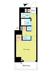 パークウェル浜松町 9階1Kの間取り