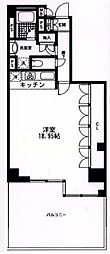 A-PLACE田町イースト ワンルームの間取図画像