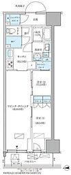 パークアクシス品川天王洲アイル 2LDKの間取図画像