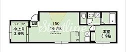 ミルト西大井(MIRTO西大井) 2LDKの間取図画像