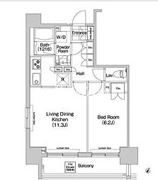 コンフォリア三田EAST 1LDKの間取図画像