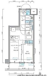 パークアクシス品川シーサイド 1LDKの間取図画像