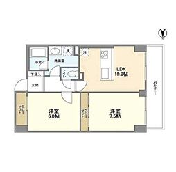 ブランセ芝浦 1SLDKの間取図画像