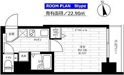 ステージファースト慶應三田 1Kの間取図画像
