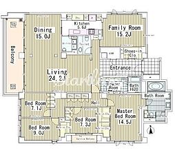 ガーデン高輪 4SLDKの間取図画像