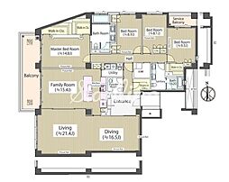 ガーデン高輪 4SLDKの間取図画像