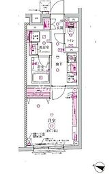 ベルシードステアー西大井 1Kの間取図画像