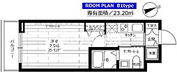 STAGEFIRST戸越銀座 1Kの間取図画像