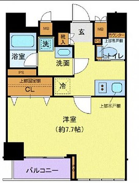 ディアレイシャス市谷薬王寺 1102｜東京都新宿区市谷薬王寺町(賃貸マンション1K・11階・25.32㎡)の写真 その2