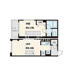 フレア本郷（Fullea本郷） 4階1LDKの間取り