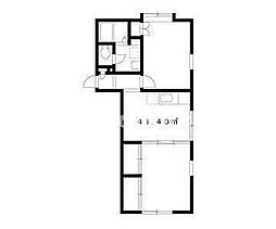ジュネス小日向 1階2DKの間取り
