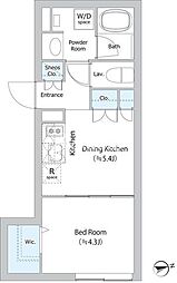 EDIT御茶ノ水妻恋坂 4階1DKの間取り