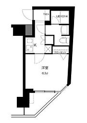T&G神田マンション 7階1Kの間取り